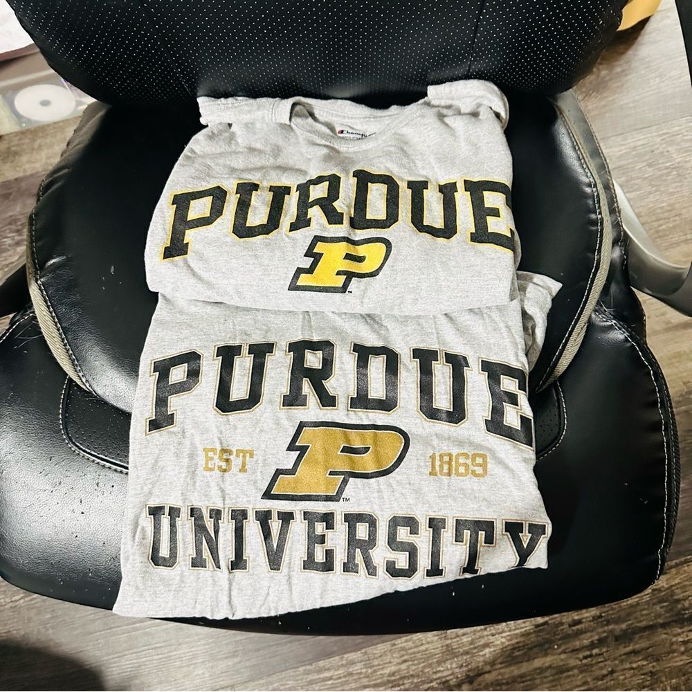 Purdue‎ Gray Tees Lot Of 2 Men’s Size XL